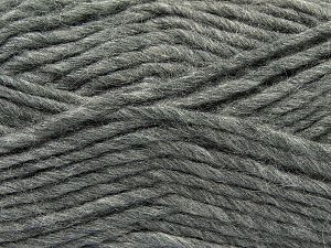 Fiber Content 85% Acrylic, 5% Mohair, 10% Wool, Brand Ice Yarns, Grey, Yarn Thickness 5 Bulky Chunky, Craft, Rug, fnt2-67101