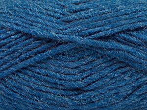 Fiber Content 85% Acrylic, 5% Mohair, 10% Wool, Jeans Blue, Brand Ice Yarns, Yarn Thickness 5 Bulky Chunky, Craft, Rug, fnt2-67110