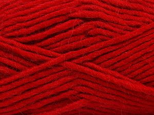 Fiber Content 85% Acrylic, 5% Mohair, 10% Wool, Red, Brand Ice Yarns, Yarn Thickness 5 Bulky Chunky, Craft, Rug, fnt2-67114