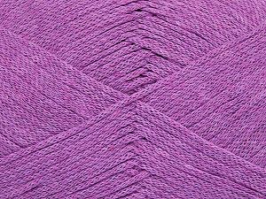 Composition 100% Coton, Brand Ice Yarns, Dark Lilac, Yarn Thickness 2 Fine Sport, Baby, fnt2-67141