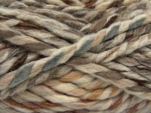Fiber Content 75% Acrylic, 25% Wool, Brand Ice Yarns, Cream Shades, Brown Shades, Yarn Thickness 6 SuperBulky Bulky, Roving, fnt2-67147