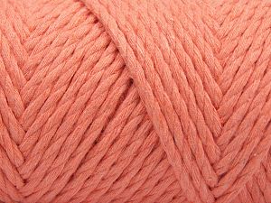 Fiber Content 100% Cotton, Light Salmon, Brand Ice Yarns, Yarn Thickness 6 SuperBulky Bulky, Roving, fnt2-67242