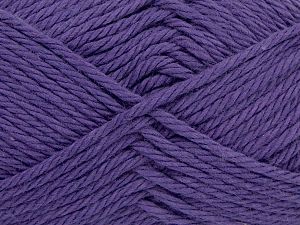 Composition 100% Coton, Purple, Brand Ice Yarns, Yarn Thickness 4 Medium Worsted, Afghan, Aran, fnt2-67332