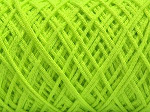Please be advised that yarn iade made of recycled cotton, and dye lot differences occur. Fiber Content 100% Cotton, Neon Green, Brand Ice Yarns, fnt2-67535