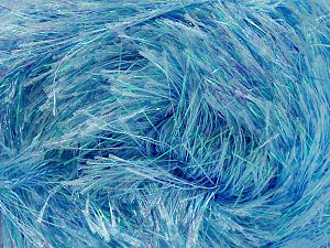 Vezelgehalte 75% Polyester, 25% Metallic lurex, Brand Ice Yarns, Blue, fnt2-67539 