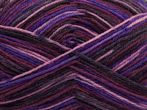 Fiber Content 75% Superwash Wool, 25% Polyamide, Purple Shades, Brand Ice Yarns, fnt2-67810
