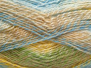 Fiber Content 100% Acrylic, Yellow, White, Turquoise, Brand Ice Yarns, Camel, Blue, fnt2-67935