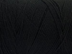Items made with this yarn are machine washable & dryable. Fiber Content 100% Dralon Acrylic, Brand Ice Yarns, Black, fnt2-68083