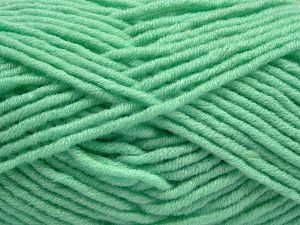 Fiber Content 50% Acrylic, 50% Merino Wool, Mint Green, Brand Ice Yarns, Yarn Thickness 5 Bulky Chunky, Craft, Rug, fnt2-68240