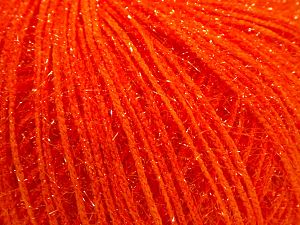 Fiber Content 60% Polyamide, 40% Metallic Lurex, Orange, Brand Ice Yarns, fnt2-68308