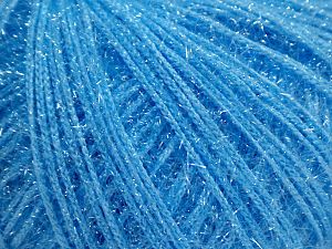 Composition 60% Polyamide, 40% Métallique Lurex, Light Blue, Brand Ice Yarns, fnt2-68311