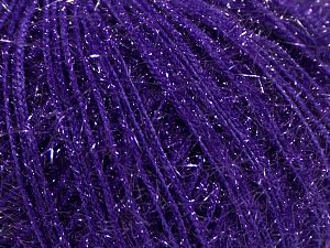Fiber Content 60% Polyamide, 40% Metallic Lurex, Purple, Brand Ice Yarns, fnt2-68312