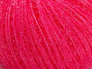 Vezelgehalte 60% Polyamide, 40% Metallic lurex, Brand Ice Yarns, Dark Pink, fnt2-68317 