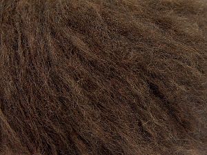 Composition 45% Acrylique, 25% Laine, 20% Mohair, 10% Polyamide, Brand Ice Yarns, Coffee Brown, fnt2-68379