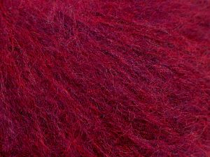 Fiber Content 46% Acrylic, 32% Wool, 21% Polyamide, 1% Elastan, Lilac, Brand Ice Yarns, Dark Red, fnt2-68442