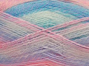Fiber Content 100% Acrylic, White, Pink, Lilac, Brand Ice Yarns, Blue, fnt2-68495