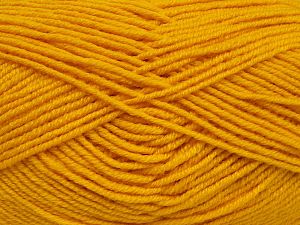 Fiber Content 60% Merino Wool, 40% Acrylic, Yellow, Brand Ice Yarns, fnt2-68572