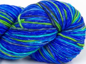 Please note that this is a hand-dyed yarn. Colors in different lots may vary because of the charateristics of the yarn. Also see the package photos for the colorway in full; as skein photos may not show all colors. Fiber Content 75% Superwash Merino Wool, 25% Polyamide, Purple, Brand Ice Yarns, Green, Blue, fnt2-68862