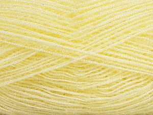 Contenido de fibra 60% PoliÃ©ster, 40% MetÃ¡licos Lurex, Light Yellow, Brand Ice Yarns, fnt2-68930 