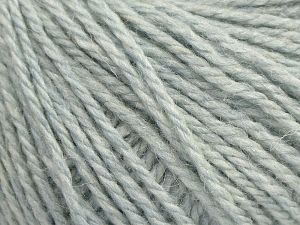 Fiber Content 8% Viscose, 54% Acrylic, 20% Wool, 18% Alpaca, Light Grey, Brand Ice Yarns, fnt2-68931
