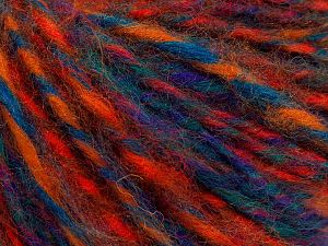 Fiber Content 50% Wool, 30% Acrylic, 20% Alpaca, Turquoise, Red, Purple, Brand Ice Yarns, Gold, fnt2-68953