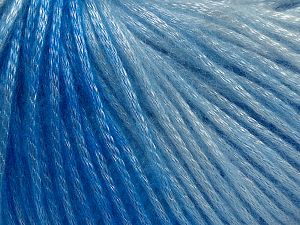 Fiber Content 56% Polyester, 44% Acrylic, Brand Ice Yarns, Blue Shades, fnt2-68985