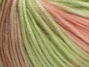 Fiber Content 56% Polyester, 44% Acrylic, Pink, Brand Ice Yarns, Green, Beige, fnt2-68986