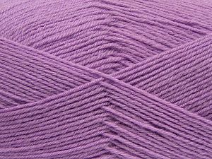 Fiber Content 60% Merino Wool, 40% Acrylic, Light Lilac, Brand Ice Yarns, fnt2-69080