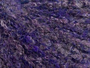 Fiber Content 25% Alpaca, 25% Acrylic, 25% Wool, 25% Polyamide, Purple Shades, Brand Ice Yarns, fnt2-69155