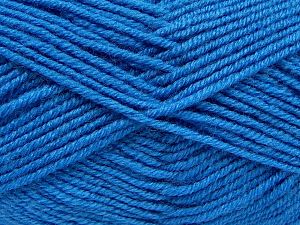 Composition 60% Laine mérinos, 40% Acrylique, Brand Ice Yarns, Blue, fnt2-69373
