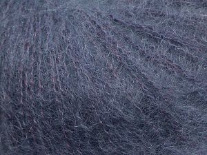Fiber Content 47% SuperKid Mohair, 31% Superwash Extrafine Merino Wool, 22% Polyamide, Lilac, Brand Ice Yarns, fnt2-69403 