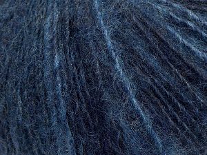 Fiber Content 50% Wool, 30% Acrylic, 20% Alpaca, navy shades, Brand Ice Yarns, fnt2-69492