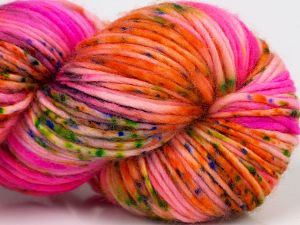 Fiber Content 100% Superwash Merino Wool, Rainbow, Pink, Brand Ice Yarns, fnt2-69526