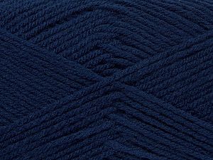 Cold Rinse. Short spin. Do not wring. Do not iron. Dry cleanable. Do not bleach. Fiber Content 50% Acrylic, 50% Polyamide, Brand Ice Yarns, Dark Navy, fnt2-69544