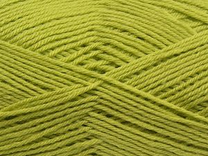 Cold Rinse. Short spin. Do not wring. Do not iron. Dry cleanable. Do not bleach. Fiber Content 50% Acrylic, 50% Polyamide, Pistachio Green, Brand Ice Yarns, fnt2-69549