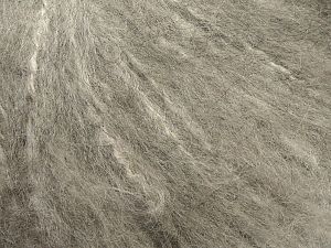 Fiber Content 45% Acrylic, 25% Wool, 20% Mohair, 10% Polyamide, Light Grey, Brand Ice Yarns, fnt2-69580