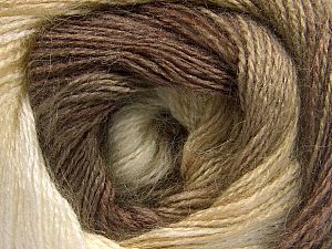 Composition 50% Mohair, 50% Acrylique, Brand Ice Yarns, Camel, Brown Shades, Beige, fnt2-69834
