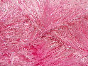Vezelgehalte 75% Polyester, 25% Iridescent Lurex, Pink, Brand Ice Yarns, fnt2-69835 