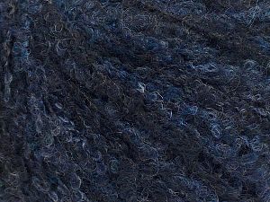 Fiber Content 25% Wool, 25% Polyamide, 25% Alpaca, 25% Acrylic, navy shades, Brand Ice Yarns, fnt2-69992
