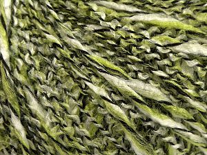 Composition 75% Acrylique, 13% Polyester, 12% Laine, Brand Ice Yarns, Green, Black, fnt2-70071