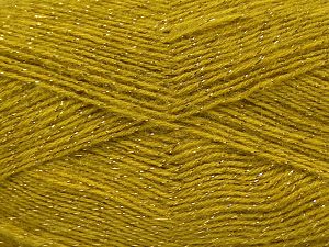 Composition 75% Acrylique, 5% Lurex, 10% Laine, 10% Mohair, Olive Green, Brand Ice Yarns, fnt2-70392