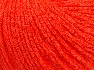 Fiber Content 50% Cotton, 50% Acrylic, Neon Orange, Brand Ice Yarns, fnt2-70453