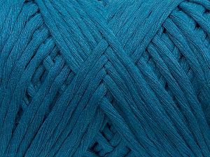 Fiber Content 100% Cotton, Brand Ice Yarns, Blue, Yarn Thickness 5 Bulky Chunky, Craft, Rug, fnt2-70529