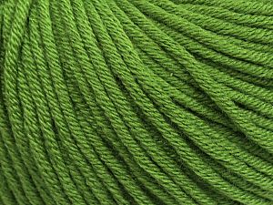 Fiber Content 50% Cotton, 50% Acrylic, Brand Ice Yarns, Green, fnt2-70652