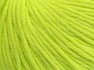 Fiber Content 50% Cotton, 50% Acrylic, Neon Green, Brand Ice Yarns, fnt2-70655
