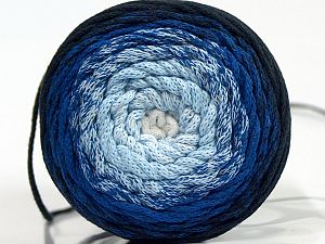 Please be advised that yarns are made of recycled cotton, and dye lot differences occur. Fiber Content 100% Cotton, Brand Ice Yarns, Blue Shades, Yarn Thickness 4 Medium Worsted, Afghan, Aran, fnt2-70666