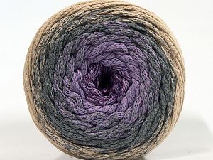 Please be advised that yarns are made of recycled cotton, and dye lot differences occur. Fiber Content 100% Cotton, Lilac Shades, Brand Ice Yarns, Grey, Beige, Yarn Thickness 4 Medium Worsted, Afghan, Aran, fnt2-70671