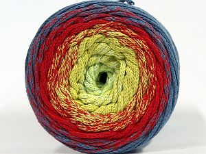 Please be advised that yarns are made of recycled cotton, and dye lot differences occur. Fiber Content 100% Cotton, Red, Jeans Blue, Brand Ice Yarns, Green Shades, Yarn Thickness 4 Medium Worsted, Afghan, Aran, fnt2-70672