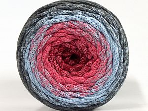 Please be advised that yarns are made of recycled cotton, and dye lot differences occur. Fiber Content 100% Cotton, Pink, Light Burgundy, Light Blue, Brand Ice Yarns, Dark Grey, fnt2-70808