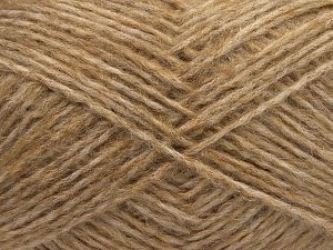 Composition 50% Laine, 25% Polyamide, 25% Acrylique, Light Brown, Brand Ice Yarns, fnt2-70876